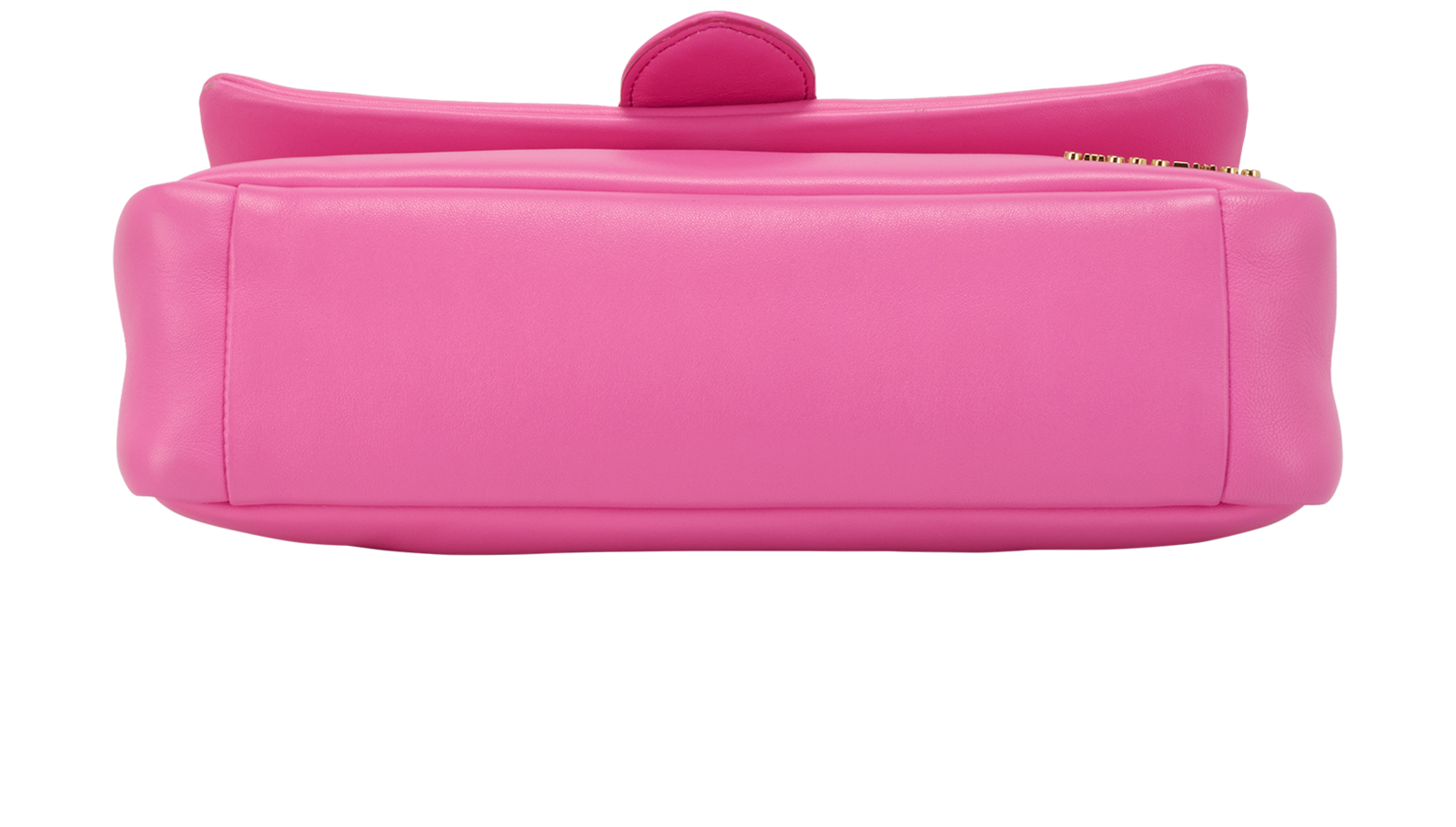 Le Bambimou Puffy Shoulder Bag, &pound;320, Handbags, Pink, Leather, Top view